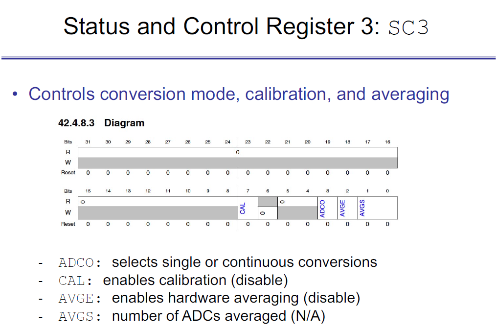 Status and Control Register 3 (SC3) Register